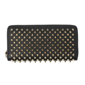 Christian Louboutin PANETTONE WALLET Black zip around Coin